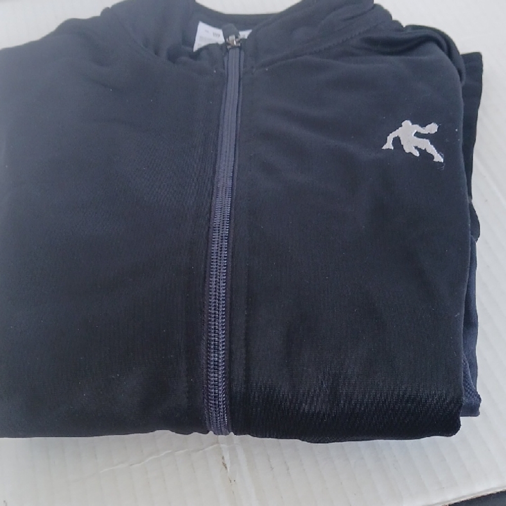 ANDI Basketball Design Jacket Boys Size 8-10 Medium Weight Excellent Condition